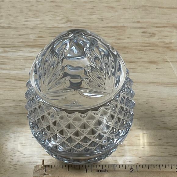 Vintage Collectible Crystal Egg Shaped Paperweight France Excellent Condition - Picture 7 of 7